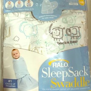 Halo Pajamas - Halo SleepSack Swaddle Elephant (NB - 3 Mo) Halo Pajamas - Halo SleepSack Swaddle Elephant (NB - 3 Mo)